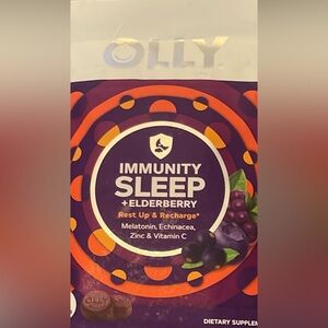 Olly Immunity Sleep + Elderberry Supplement
60 Count Exp.05/2026